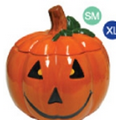 Jack-O-Lantern Specialty Cookie Keeper - 4.8" Diameter